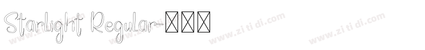Starlight Regular字体转换